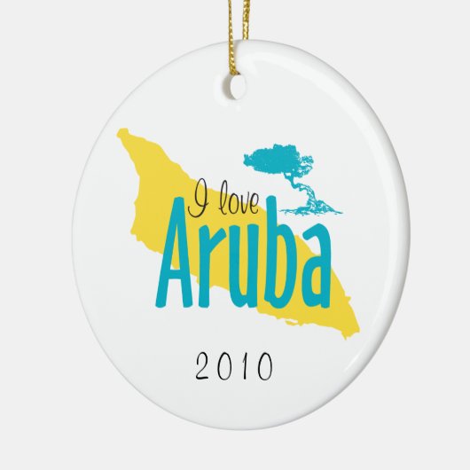I Love Aruba Ornament (Links)