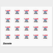 I Love Aruba Ronde Sticker (Vel)