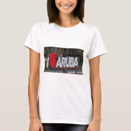 "I Love Aruba"-teken, Fotografie, T-shirt