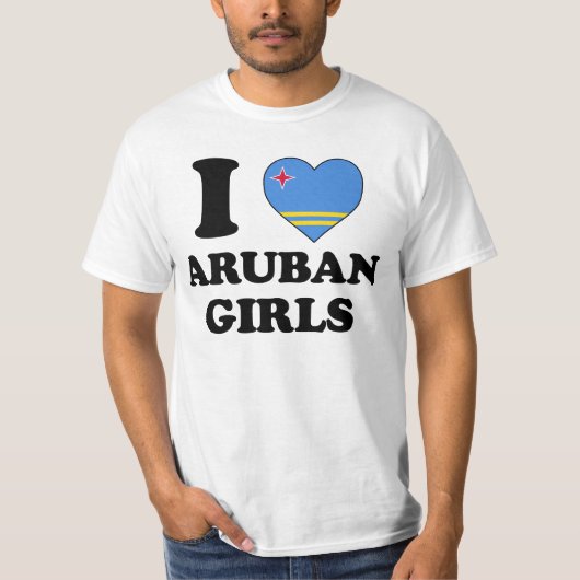 I love Aruban Girls T-shirt (Voorkant)