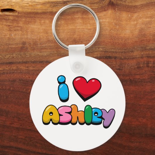 I Love Ashley Sleutelhanger (Voorkant)