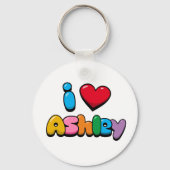I Love Ashley Sleutelhanger (Achterkant)