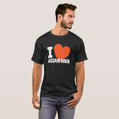 I Love Asian Mannen Heart Asia Mannen T-shirt (Voorkant volledig)