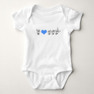 I Love ASL (American Sign Language) Baby Creeper Romper
