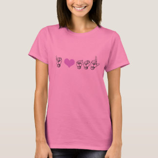 I Love ASL (American Sign Language) T-shirt