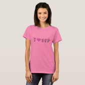I Love ASL (American Sign Language) T-shirt (Voorkant volledig)