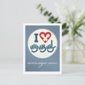 I Love ASL Briefkaart (Staand voorkant)
