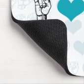 I Love ASL Mousepad Muismat (Hoek)