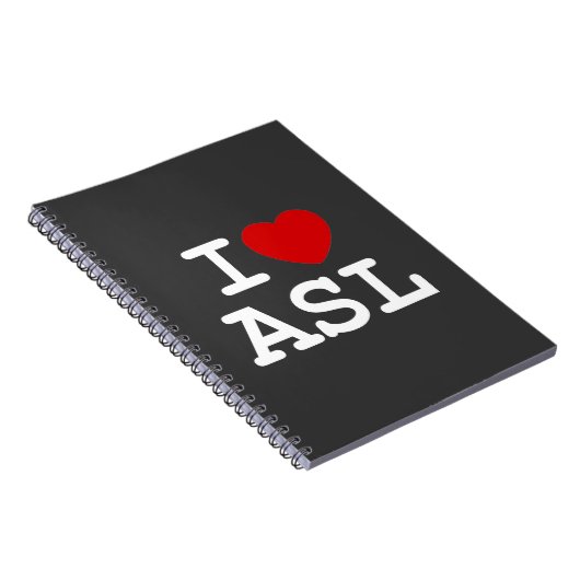 I Love ASL Notitieboek (Rechterzijde)
