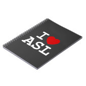 I Love ASL Notitieboek (Linkerzijde)