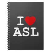 I Love ASL Notitieboek (Voorkant)