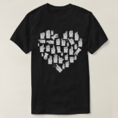 I Love ASL Shirt American Sign Language Alphabet (Design voorkant)