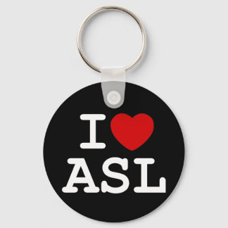 I Love ASL Sleutelhanger