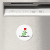 I Love Asparagus Magneet (Insitu (Vaatwasser))