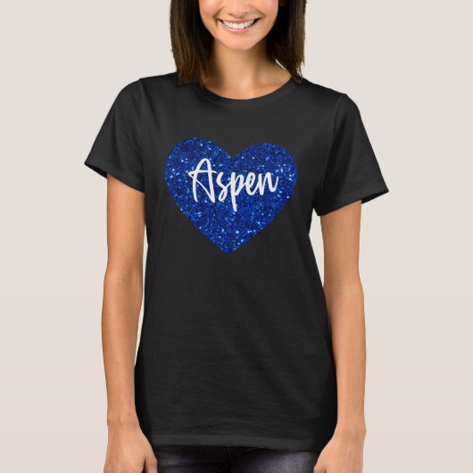 I Love Aspen Colorado Cute Heart T-shirt (Voorkant)