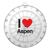 i love aspen dartbord (Voorkant)