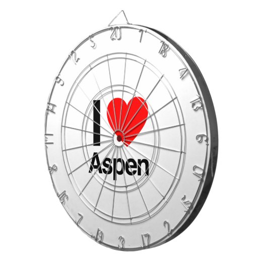 i love aspen dartbord (Voorkant Rechts)