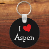 I Love Aspen Sleutelhanger (Voorkant)