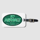 I Love Asphalt Bagagelabel (Voorkant (horizontaal))