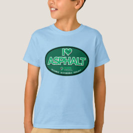 I Love Asphalt Kinderen T-Shirt - Blue