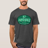 I Love Asphalt Mannen T-Shirt - Charcoal (Voorkant)