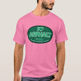 I Love Asphalt Mannen T-Shirt - Roze