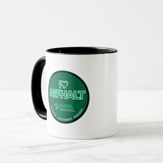 I Love Asphalt Mok (Voorkant links)