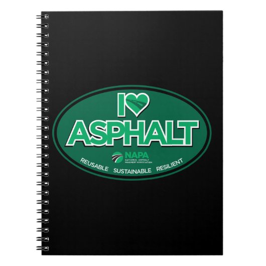 I Love Asphalt Notitieboek (Voorkant)