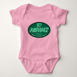 I Love Asphalt One-Piece Baby Bodysuit - Roze