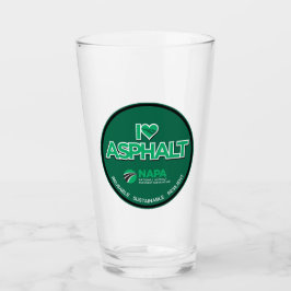 I Love Asphalt Pint Glass Glas