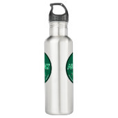 I Love Asphalt Stainless Steel Water Bottle Waterfles (Achterkant)