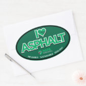 I Love Asphalt Stickers - Oval (Envelop)
