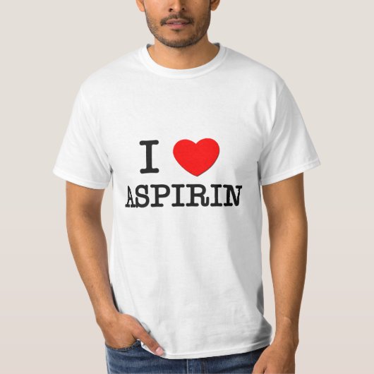 I Love Aspirin T-shirt (Voorkant)