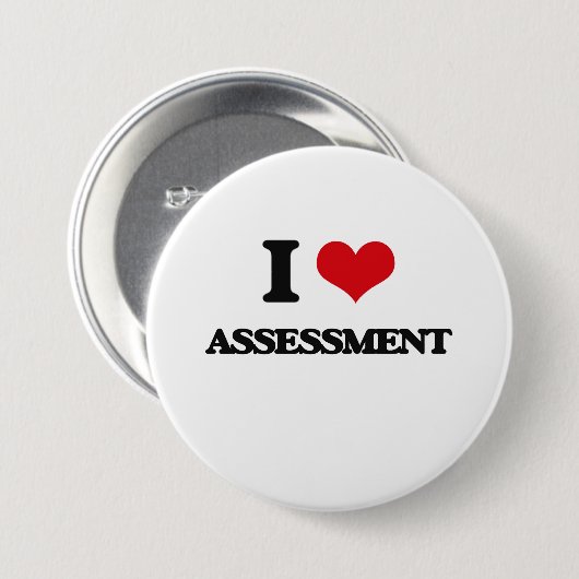 I Love Assessment Ronde Button 7,6 Cm (Voorkant /achterkant)