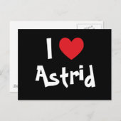 I Love Astrid Briefkaart (Voorkant / Achterkant)