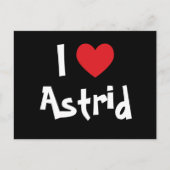 I Love Astrid Briefkaart (Voorkant)