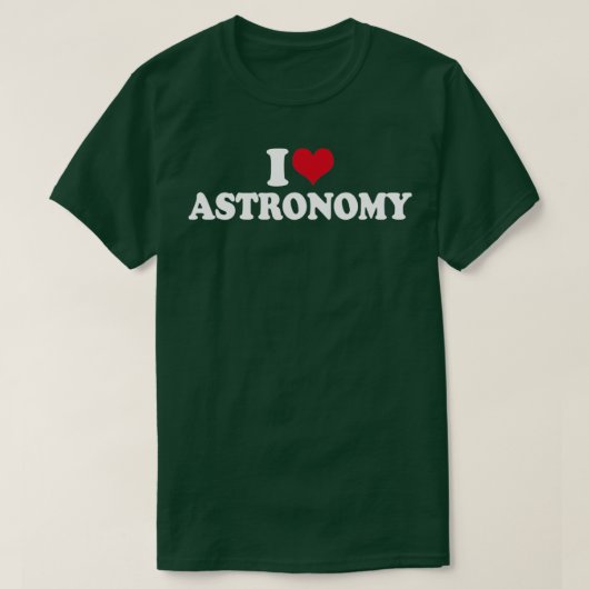 I Love Astronomy Solar System and Space T-shirt (Design voorkant)