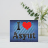 I Love Asyut, Egypt Briefkaart (Staand voorkant)