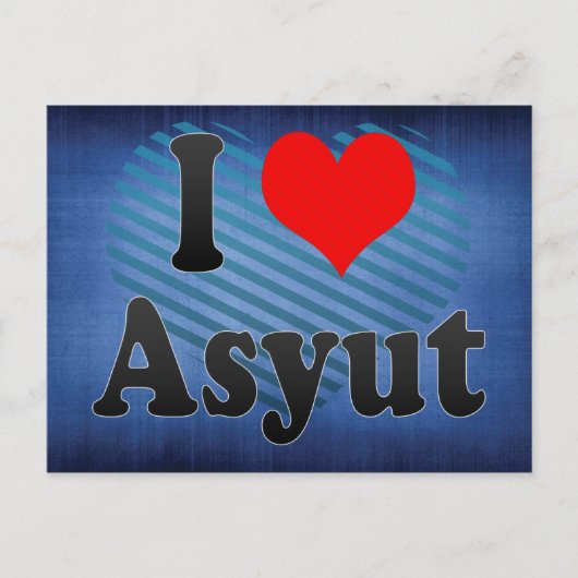 I Love Asyut, Egypt Briefkaart (Voorkant)