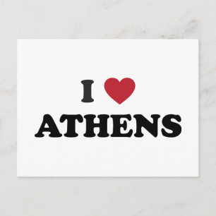 I Love Athens Georgia Briefkaart