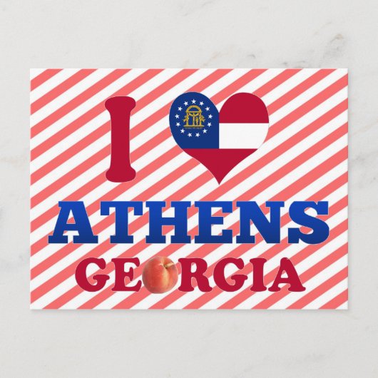 I Love Athens, Georgia Briefkaart (Voorkant)