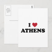 I Love Athens Georgia Briefkaart (Voorkant / Achterkant)