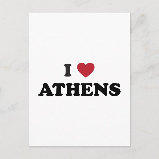 I Love Athens Georgia Briefkaart (Voorkant)