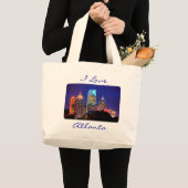 I Love Atlanta Skyline Canvas Budget Totebag Grote Tote Bag (Voorkant (product))