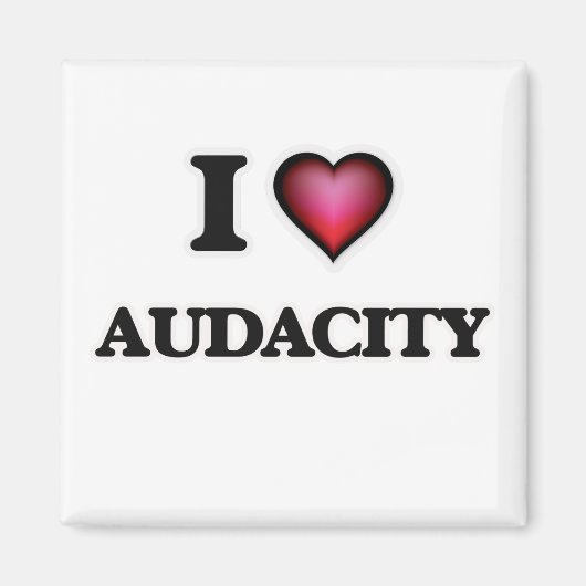 I Love Audacity Magneet (Voorkant)