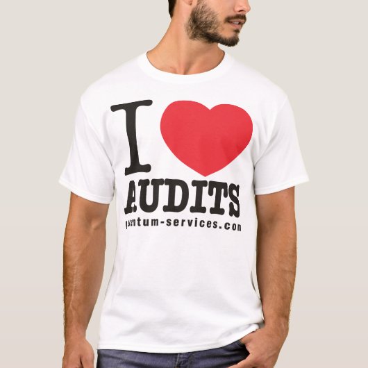 I Love Audits T-shirt (Voorkant)