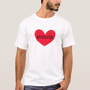 I Love Augusta Hometown Georgia Home State Ga Resi T-shirt
