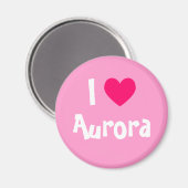 I Love Aurora Magneet (Voorkant / Achterkant)