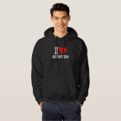 I Love Austin Hoodie (Voorkant volledig)