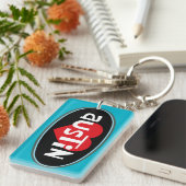 "I Love Austin" Sleutelhanger (Voorkant Rechts)
